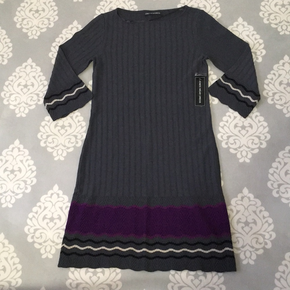 Jones Wear Dress - Dark Grey Midi Dress